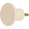 Gifi Rangement|Patère murale ronde blanc crème polyrésine Ø5cm