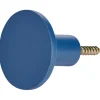 Gifi Rangement|Patère murale ronde bleu polyrésine Ø5cm