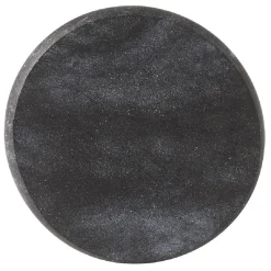 Gifi Rangement|Patère murale ronde imitation marbre noir polyrésine Ø5cm