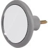 Gifi Rangement|Patère murale ronde miroir contour gris Ø8cm