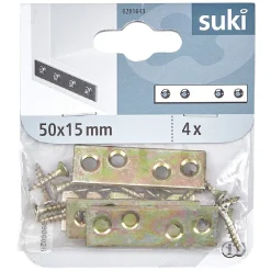 Gifi Quincaillerie^Patte d'assemblage 50mm x2, métal