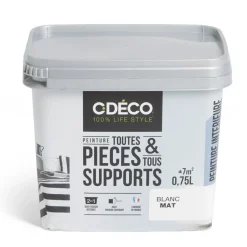 Gifi Peinture^Peinture intérieure C'DÉCO tous supports 750ml blanc satiné