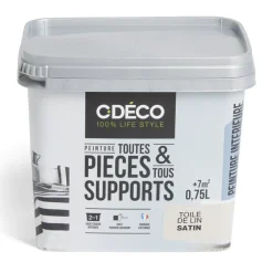 Gifi Peinture^Peinture intérieure C'DÉCO tous supports 750ml blanc satiné