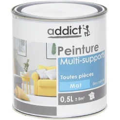 Gifi Peinture^Peinture multi-surfaces 0,5L bleu pétrôle mat