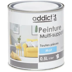 Gifi Peinture^Peinture multi-surfaces 0,5L gris cendré mat
