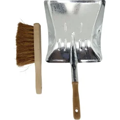 Gifi Nettoyage Et Entretien|Pelle en métal et balayette en bois