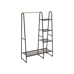 Gifi Rangement|Penderie et étagères en métal et pvc noir