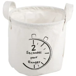 Gifi Rangement|Petite panière en tissus forme cylindre