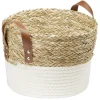 Gifi Rangement|Petite panière tressée en jonc et coton