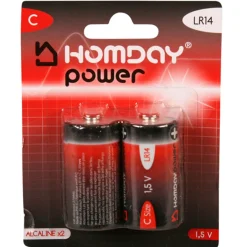 Gifi Pile^Pile Alcaline Homday Power LR14 x2