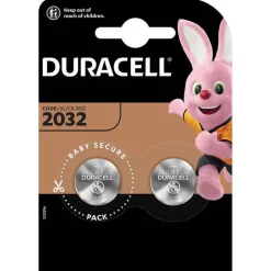 Gifi Pile^Pile bouton Duracell spécial lithium CR2032/DL2032 - Lot de 2