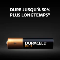 Gifi Pile^Pile Duracell Plus alcaline AAA 1,5 Volts LR03 - Lot de 4