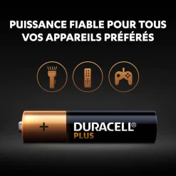 Gifi Pile^Pile Duracell Plus alcaline AAA 1,5 Volts, LR03 - Lot de 8