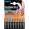 Gifi Pile^Pile Duracell Ultra alcaline AAA 1,5 Volts, LR03 - Lot de 8
