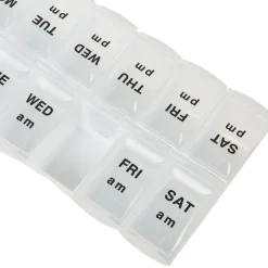 Gifi Bien-Être^Pilulier 7 jours transparent compartiments x14