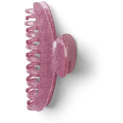 Gifi Beauté^Pince à cheveux à paillettes plastique rose 10cm