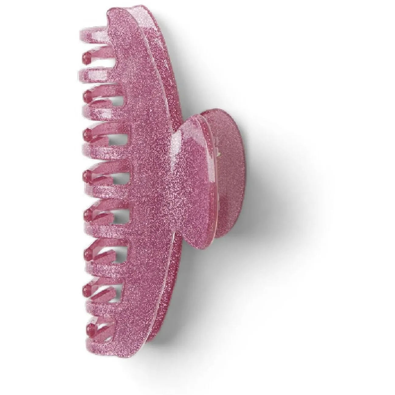 Gifi Beauté^Pince à cheveux à paillettes plastique rose 10cm