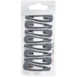 Gifi Beauté^Pince à cheveux clic clac gris x8