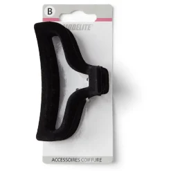 Gifi Beauté^Pince à cheveux contours aspect velours noir 10cm