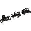 Gifi Beauté^Pince à cheveux crabe noir x3