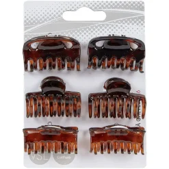 Gifi Beauté^Pince à cheveux crabe x6