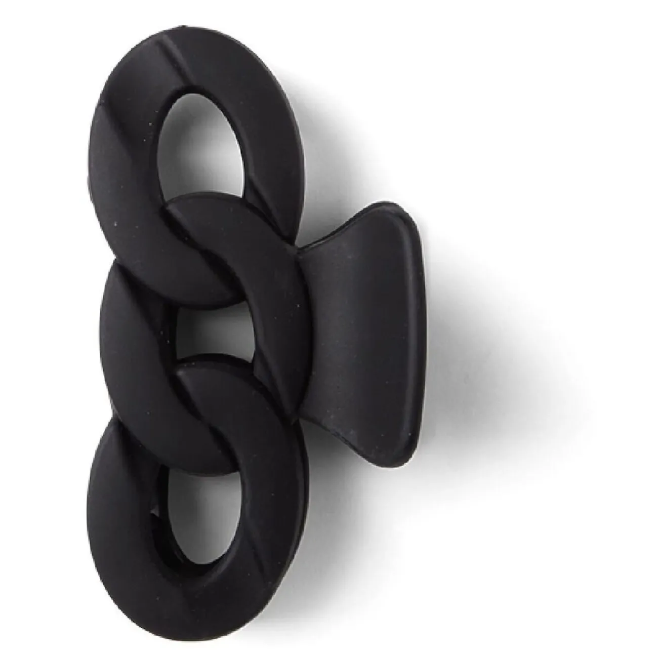 Gifi Beauté^Pince à cheveux effet chaîne plastique noir mat 8cm