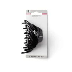 Gifi Beauté^Pince à cheveux effet papillon plastique noir brillant 9cm
