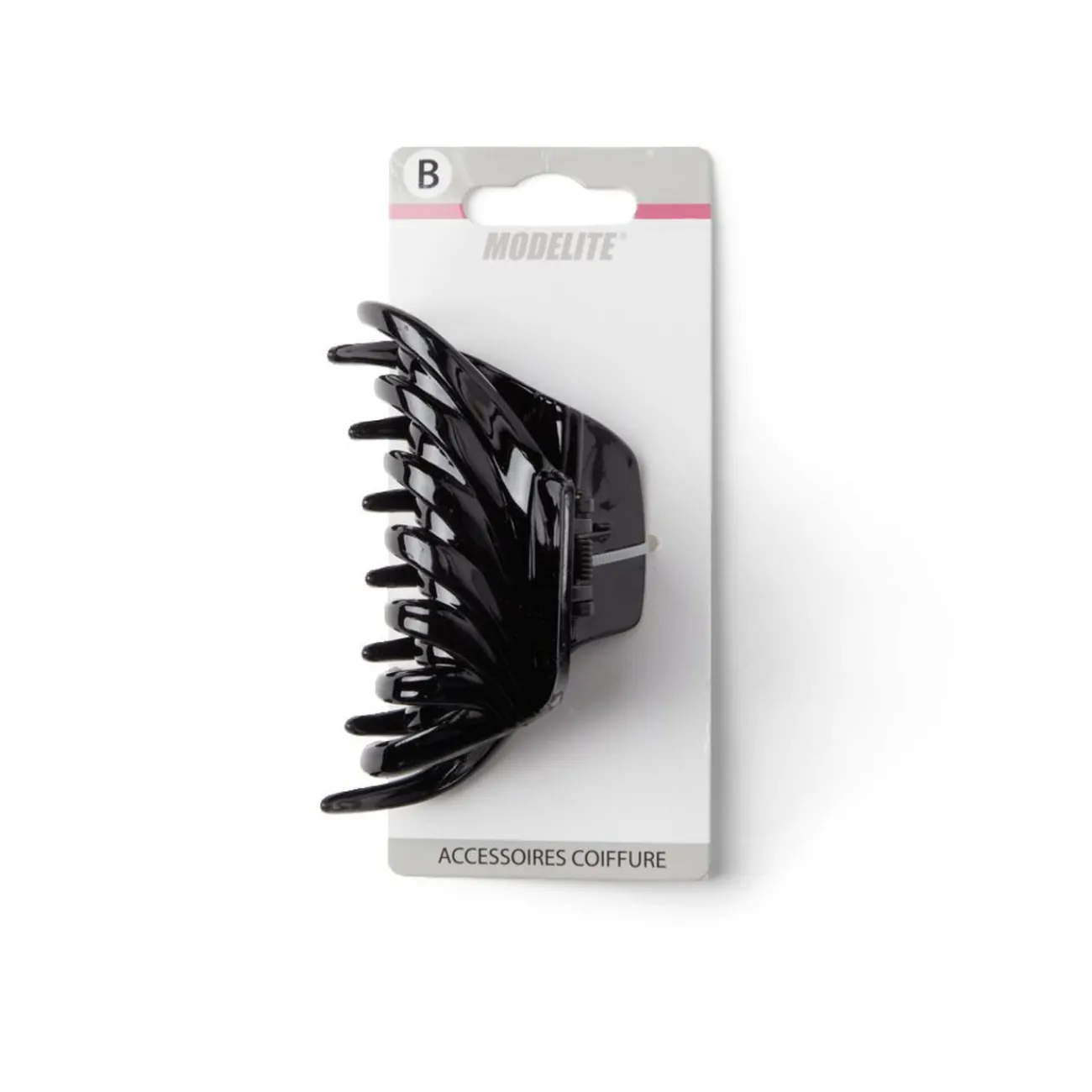 Gifi Beauté^Pince à cheveux effet papillon plastique noir brillant 9cm
