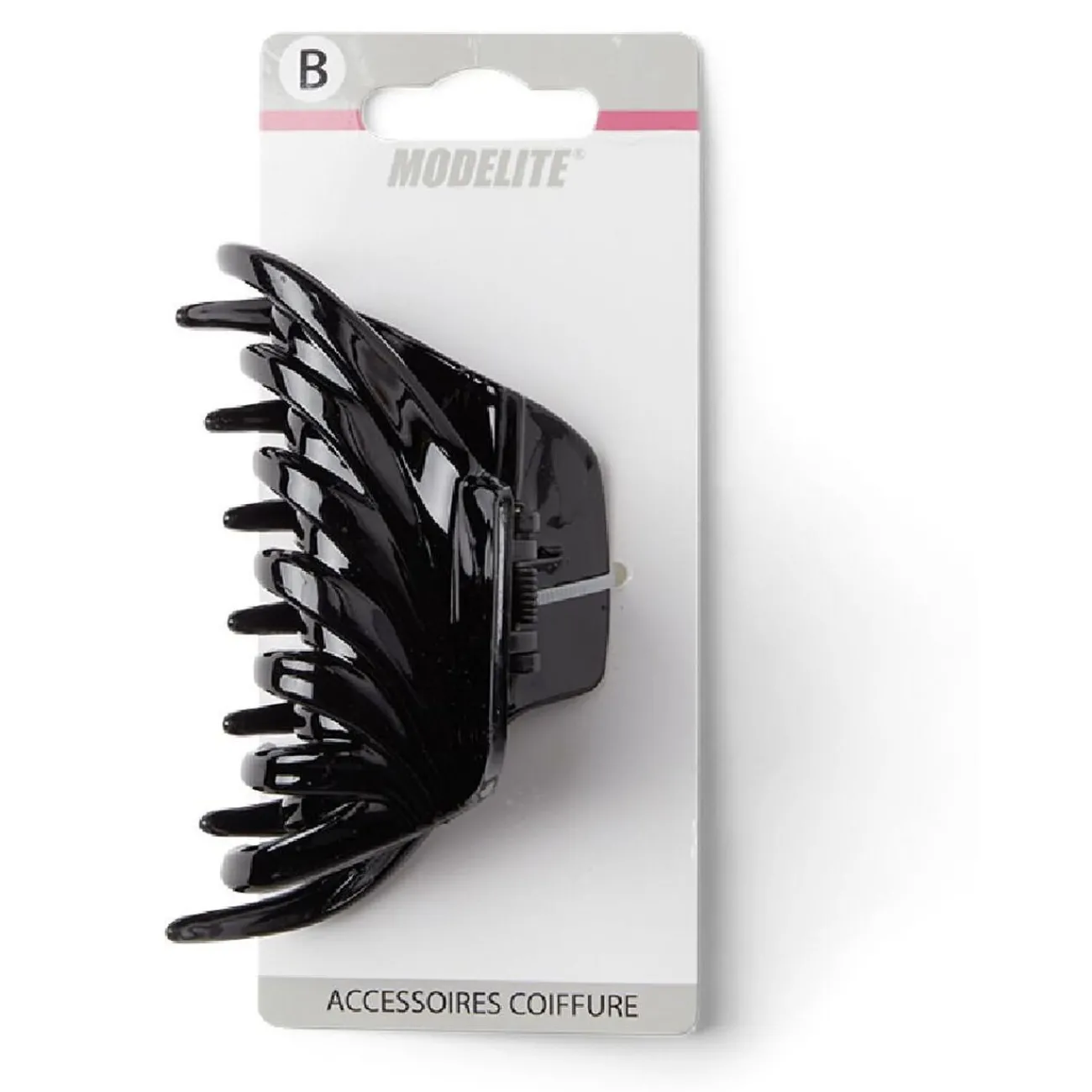 Gifi Beauté^Pince à cheveux effet papillon plastique noir brillant 9cm