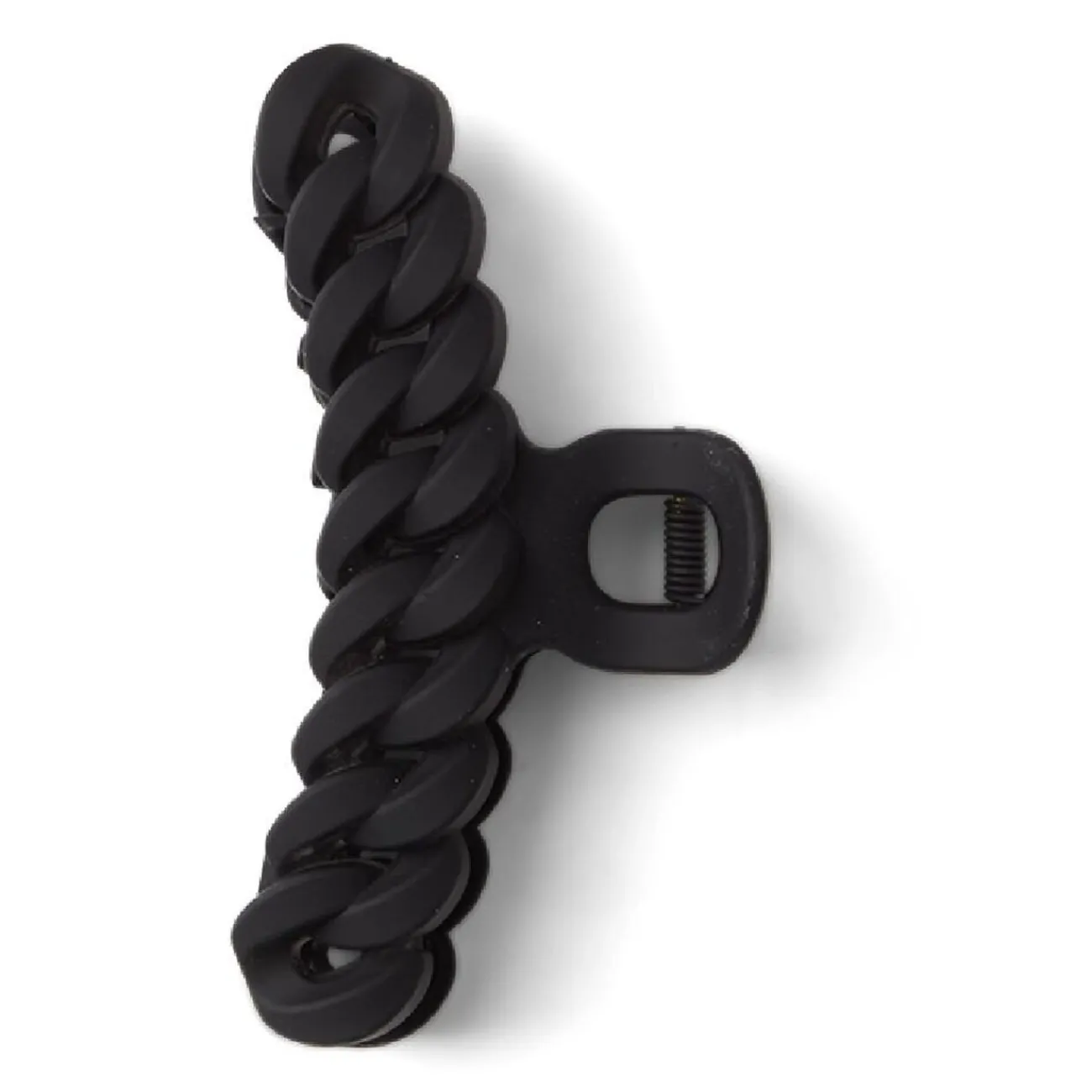 Gifi Beauté^Pince à cheveux effet tressé plastique noir mat 11cm