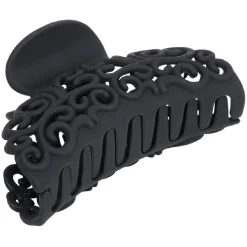 Gifi Beauté^Pince à cheveux en plastique noir mat