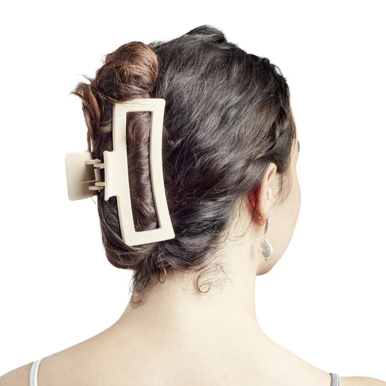 Gifi Beauté^Pince à cheveux L13cm plastique beige