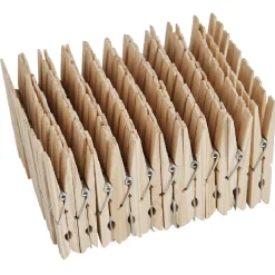 Gifi Entretien Du Linge|Pince à linge bois naturel x100