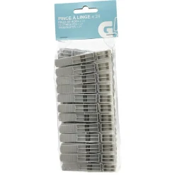 Gifi Entretien Du Linge|Pince à linge grise x24