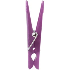Gifi Entretien Du Linge|Pince à linge violette blanche verte grise x100
