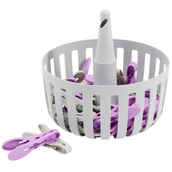 Gifi Entretien Du Linge|Pince à linge x30 avec panier