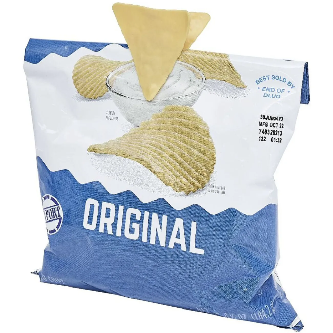 Gifi Pince à sachet chips jaune x2