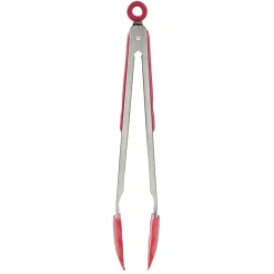 Gifi Pince à viande en inox plastique rouge gris