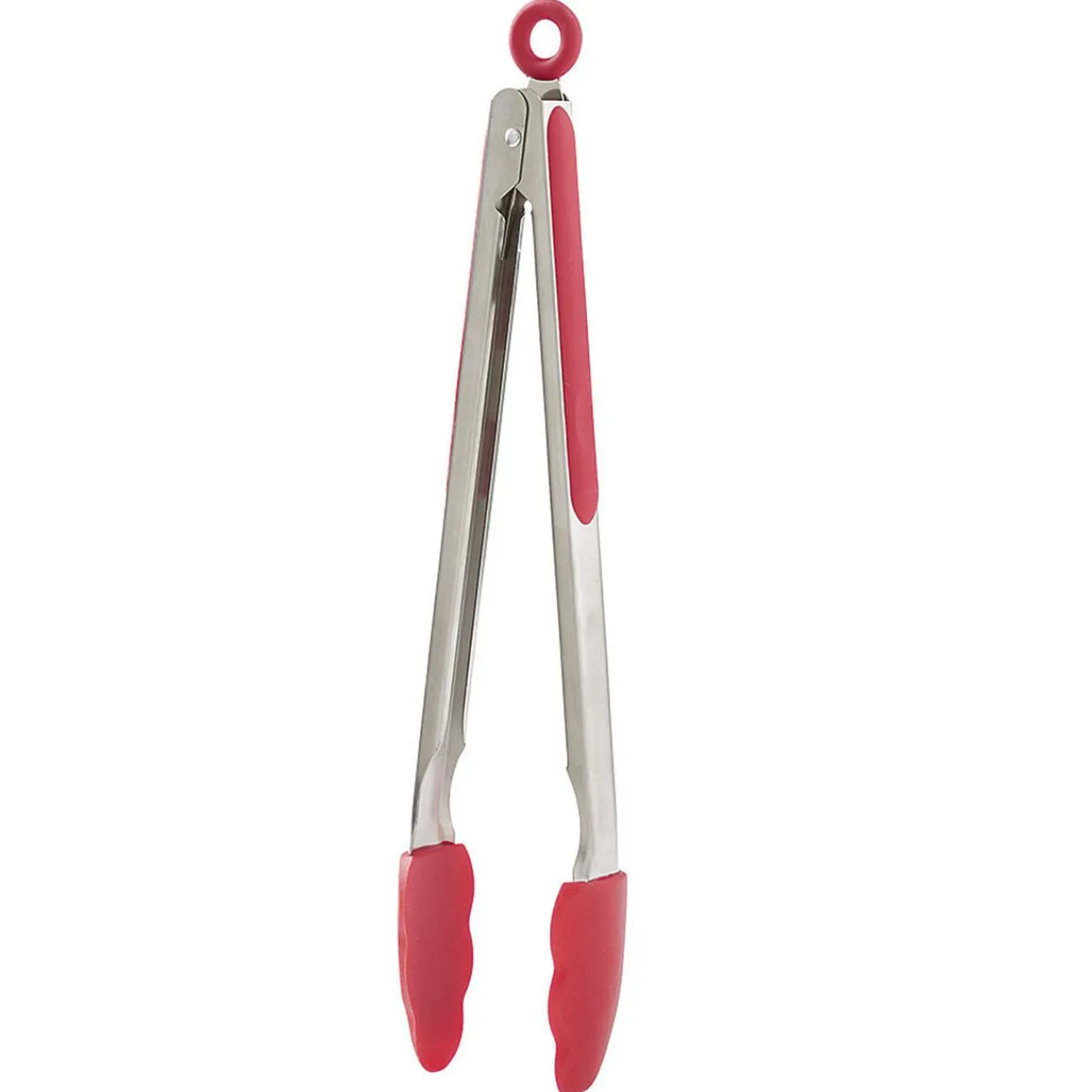 Gifi Pince à viande en inox plastique rouge gris