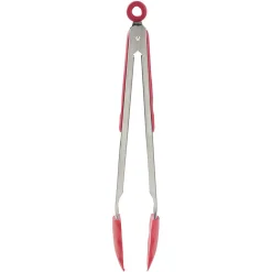 Gifi Pince à viande inox et silicone rouge