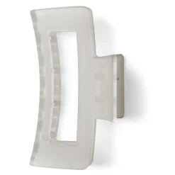 Gifi Beauté^Pince cheveux blanc mat rectangulaire L8cm