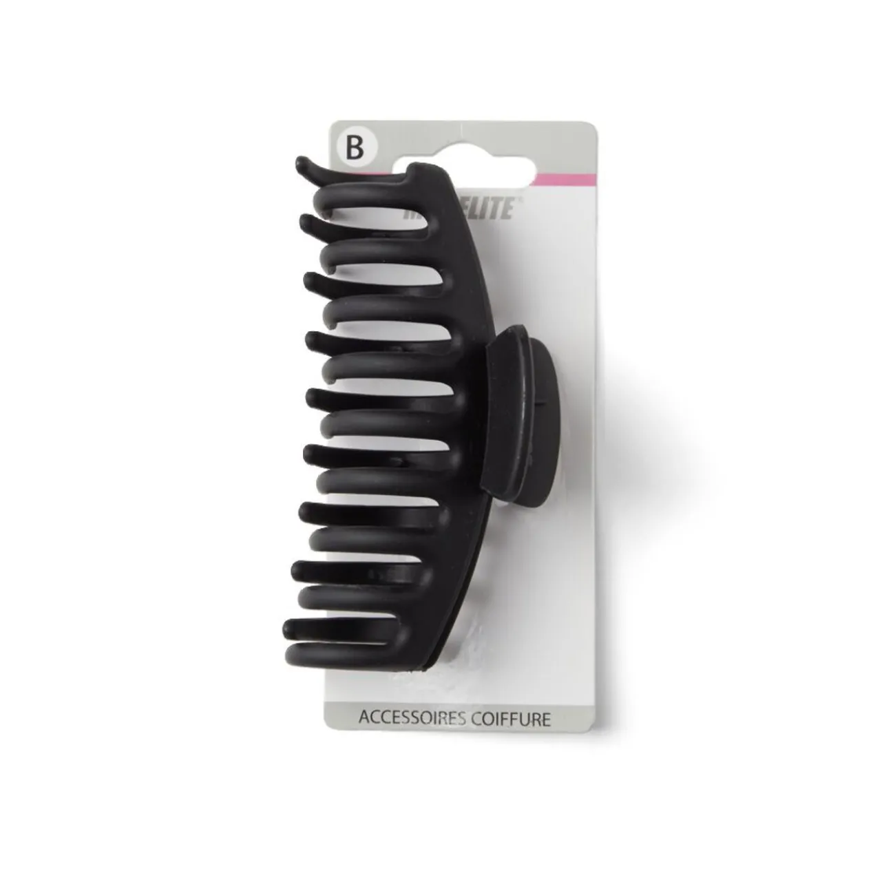 Gifi Beauté^Pince cheveux crabe noir mat L11cm