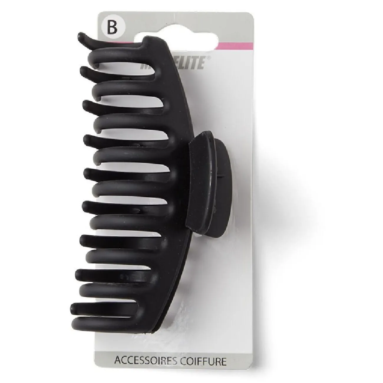 Gifi Beauté^Pince cheveux crabe noir mat L11cm