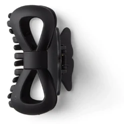 Gifi Beauté^Pince cheveux crabe noir mat noeud L9cm