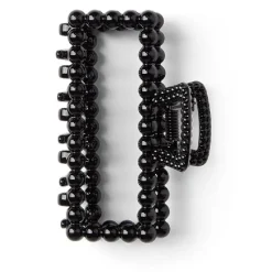 Gifi Beauté^Pince cheveux crabe noir brillant rectangulaire L8cm