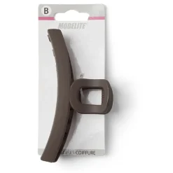 Gifi Beauté^Pince cheveux crocodile marron mat L11cm