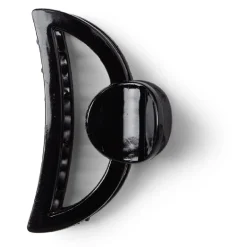 Gifi Beauté^Pince cheveux noir brillant ajourée L9cm