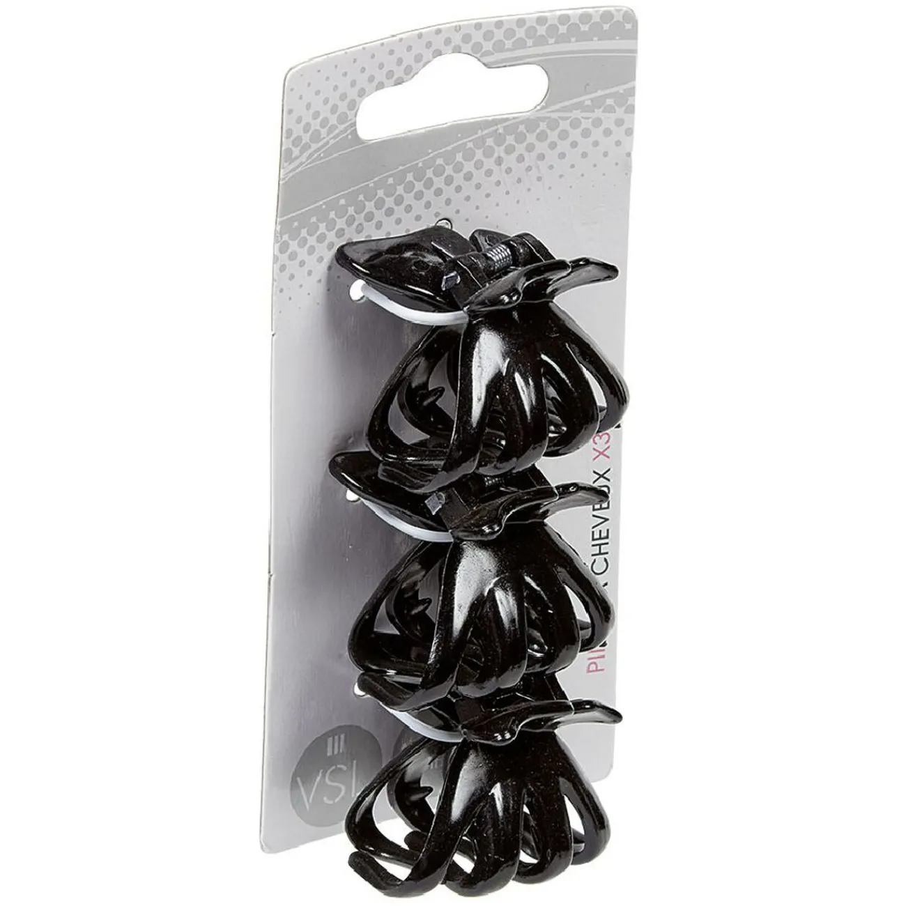 Gifi Beauté^Pince crabe x3 en plastique