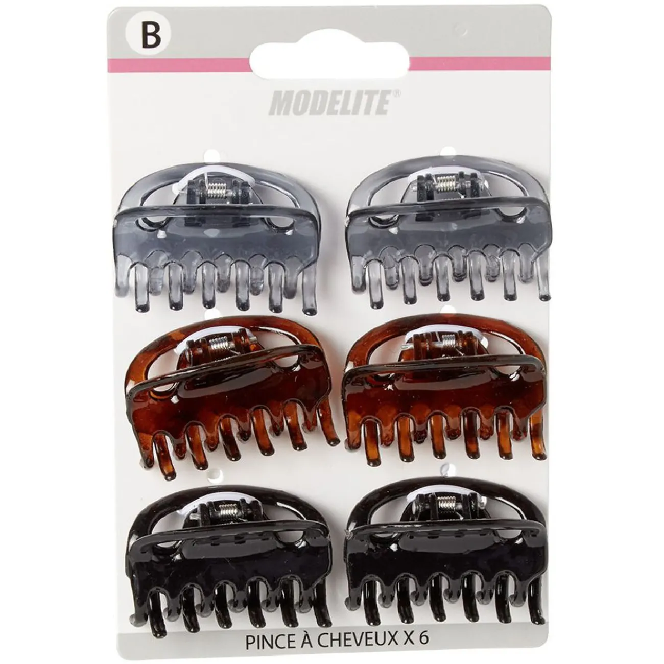 Gifi Beauté^Pince crocodile L.4 cm x6