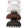 Gifi Beauté^Pince crocodile motif relief uni L.6 cm x3